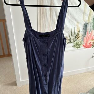 Nui Indigo Button-Down Dress